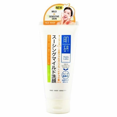 hada labo mild & sensitive skin face wash review