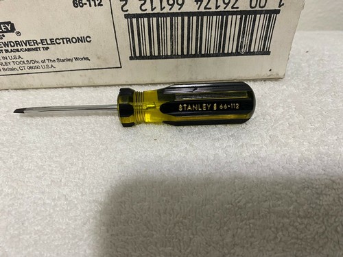 STANLEY SCREWDRIVER CABINET 1/8 x 2" MADE IN USA NEW - 第 2/5 張圖片
