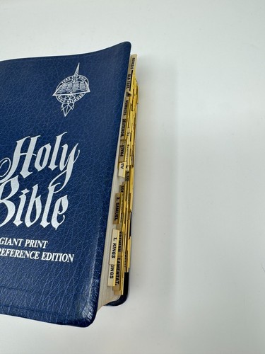 The Holy Bible KJV Giant Print Clear Word Reference 1976 The Bible Radio - Foto 5 di 11