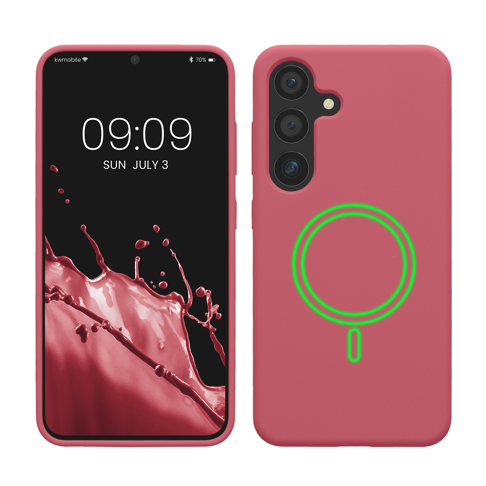Силиконовый чехол Hülle для Samsung Galaxy S25, удобный магнитный чехол gummiert 