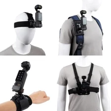Accessories Kit for DJI Osmo Pocket 3 New Quick Release Head Strap Mount + Chest
