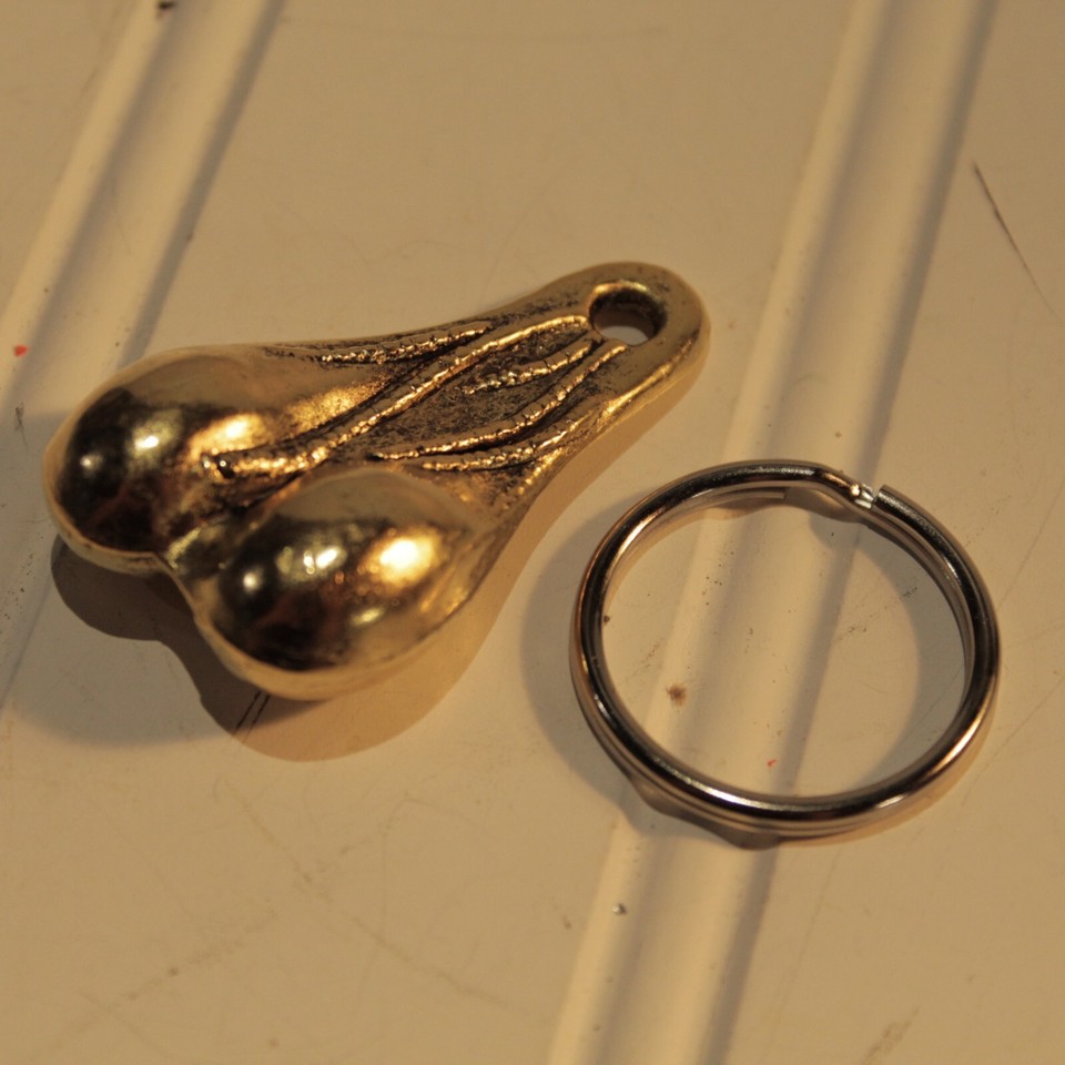 Brass Balls Key Chain Nut Sack NEW eBay