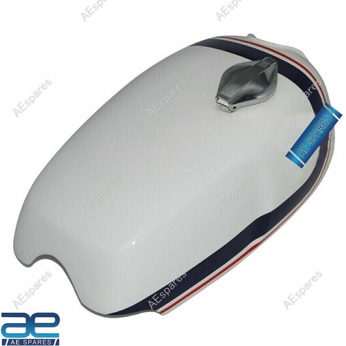 Compatible With Norton Commando Roadster 750 White Fuel Tank +Cap Side Panel GEc - 第 5/7 張圖片