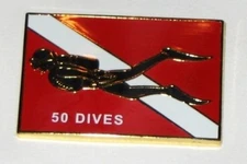 SCUBA DIVING - 50 Dives  Pin 