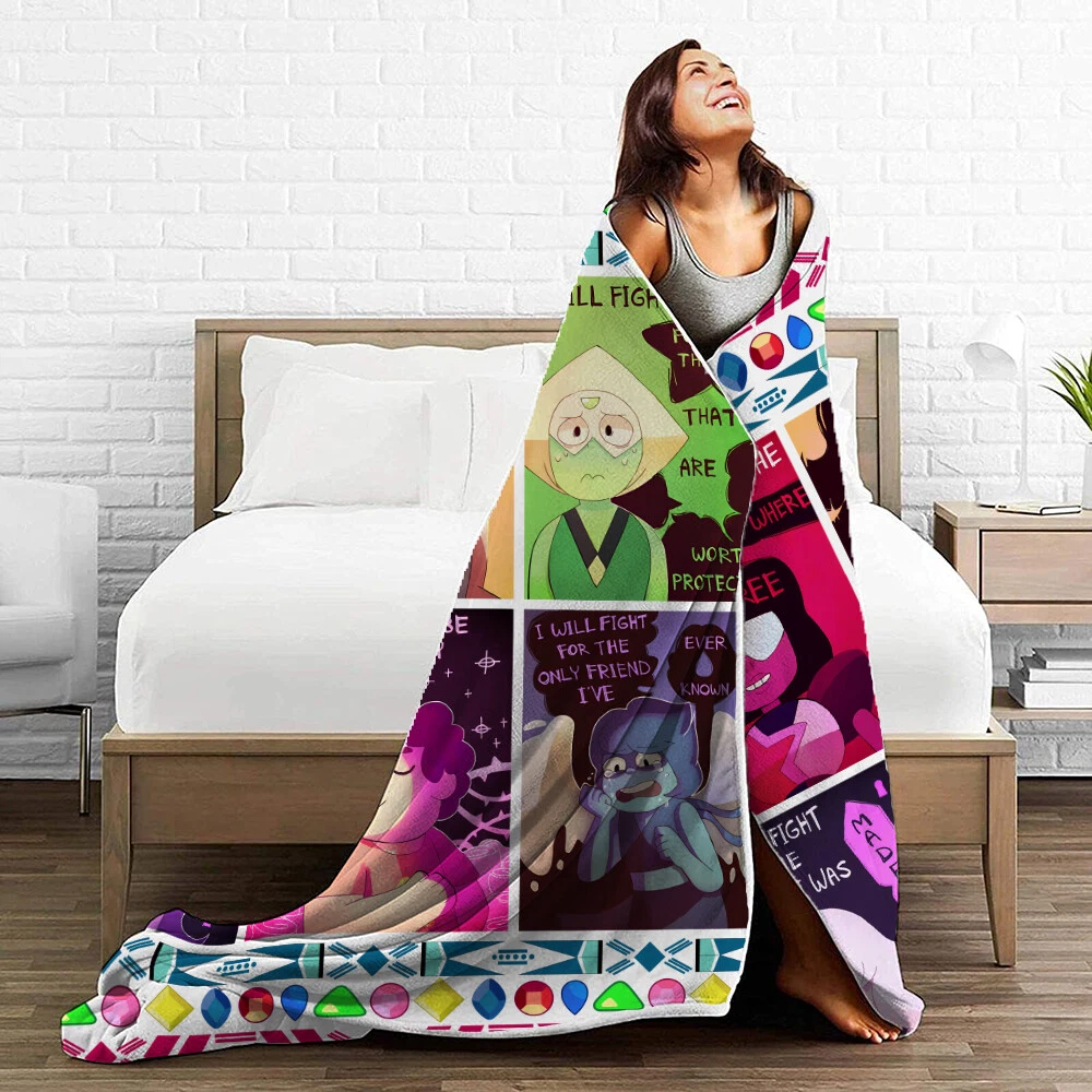 Steven Universe Printed Blanket, Steven Universe Cartoon Fleece Sherpa Blanket