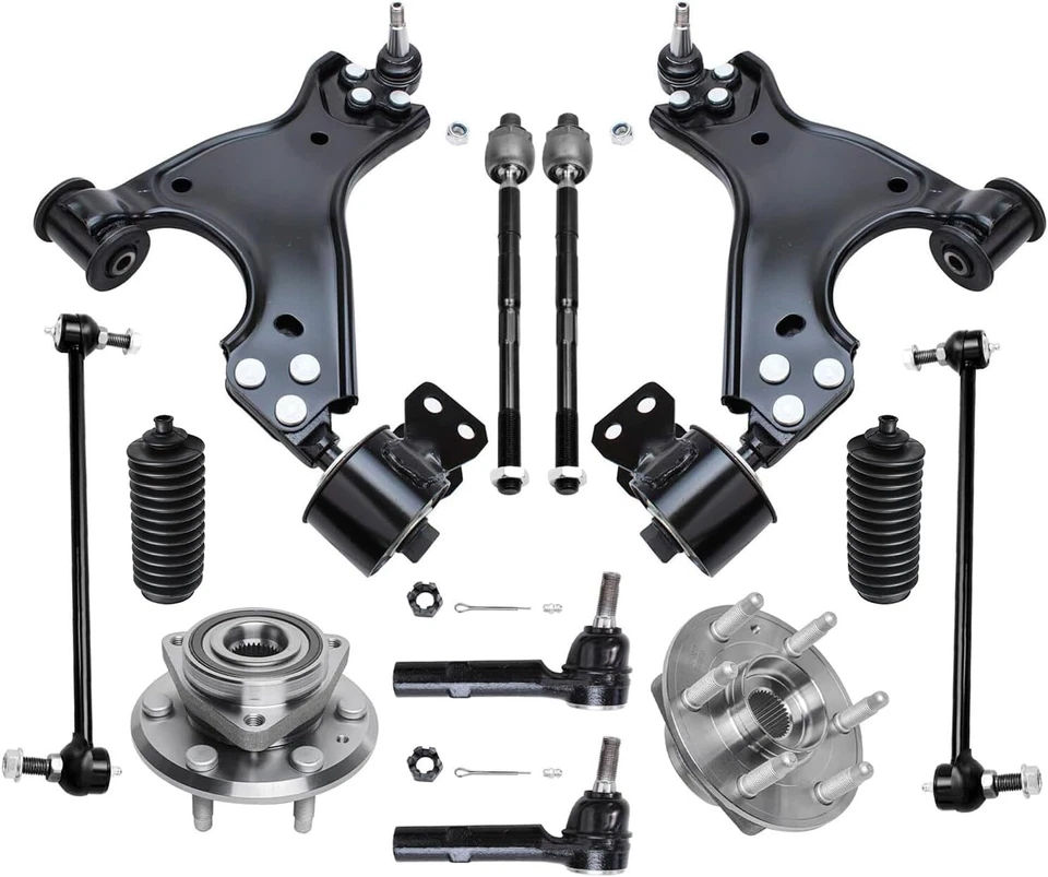 Kit de suspensão dianteira 12 peças para Buick Enclave GMC Acadia Chevy Traverse 2007-2016 - Imagem 2 de 4