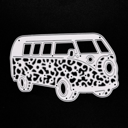 Festival Camper Van Fustella da Taglio in Metallo, Hippy, Creazione Carte, Scrapbooking, F7 - Foto 7 di 7