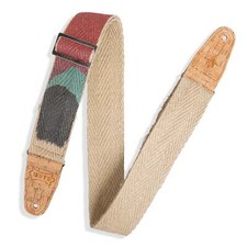 Levy's Leathers 2" Wide Vegan Friendly Hemp Webbing Guitar Strap; Sunset Pattern