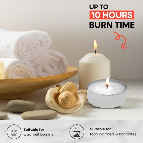 Prices Maxi Tealights Pack of 12 Unscented 10 Hour Burn Time Quality White - Picture 6 of 7