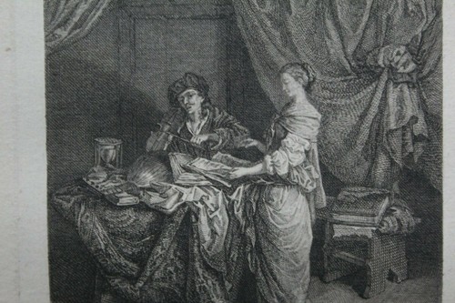 Du Cabinet de Mr Poullain 4 Seiten Kupferstiche um 1781 Elzeimer Bega Rubens - Picture 7 of 10