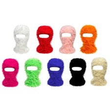 Halloween Balaclava Colorful Beanie Hat Neck Warmer Party Holiday Messy Wire