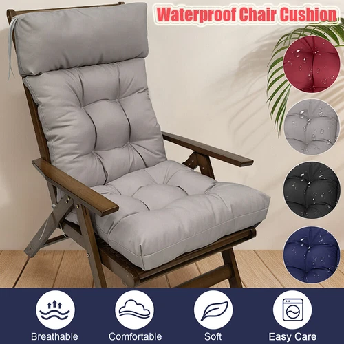 1/2 Stück Adirondack Kissen Outdoor Wasserdicht Hohe Rückenlehne Terrasse Stuhl Kissen USA - Bild 2 von 52