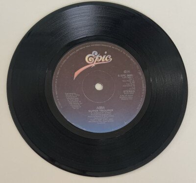 ABBA Super Trouper/Piper. Rare DUTCH 1st 1980 7  45 Epic Record VG+