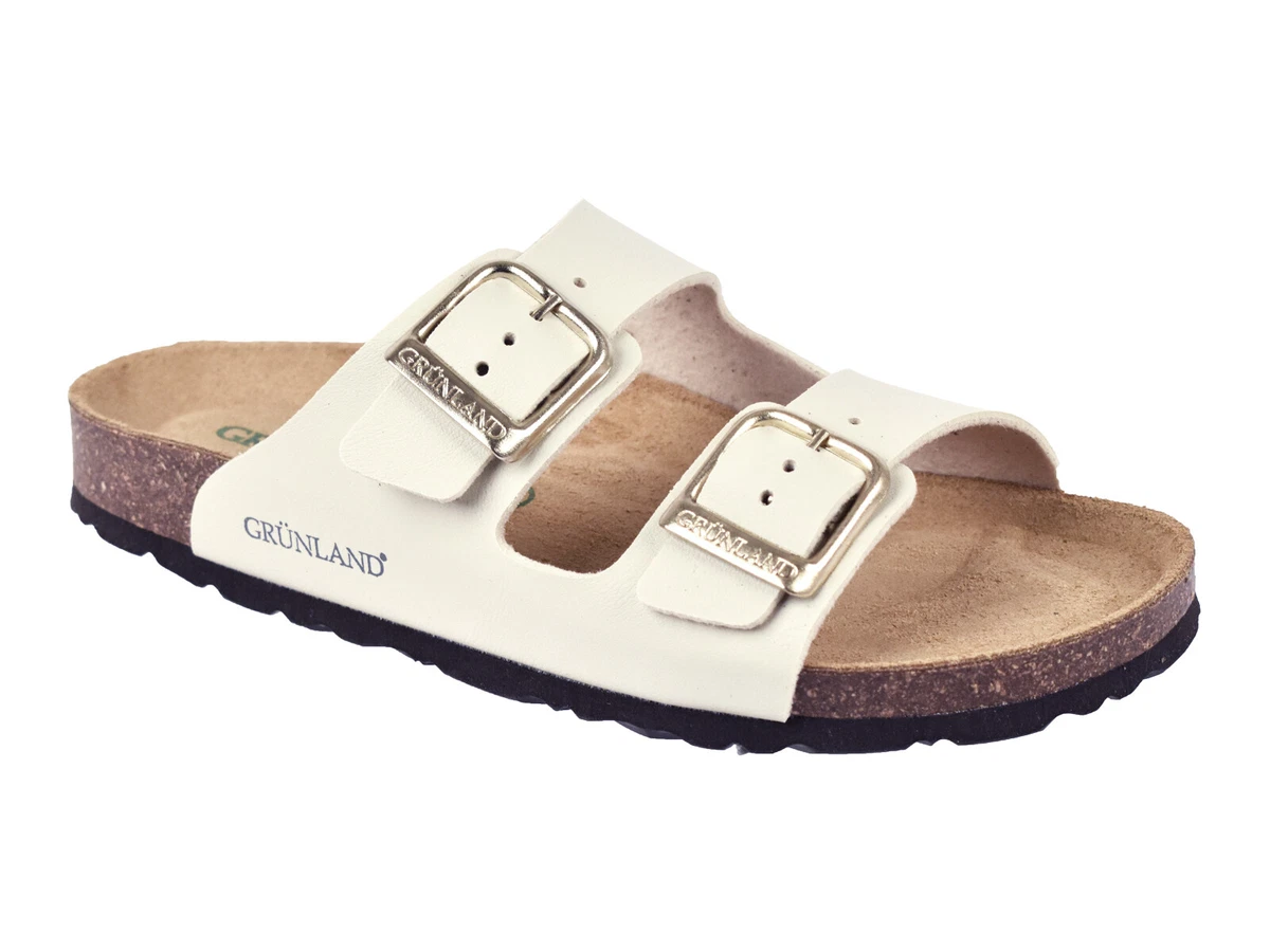 GRUNLAND CIABATTE DOPPIA FIBBIA DONNA ESTATE CB9952 B SARA BEIGE