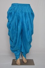 Indian Punjabi Blue Dhoti Salwar Stylish Casual Pants Trousers