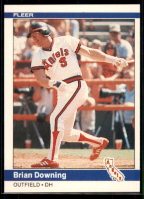 1984 Fleer Brian Downing #515 California Angels