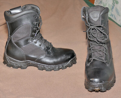 size 14 men’s ROCKY 8” Alpha Force black combat boots FQ0002173 m147v 