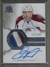 2016-17 Upper Deck The Cup #125 A.J. Greer Rookie Auto Patch 117/249 3CLR Patch