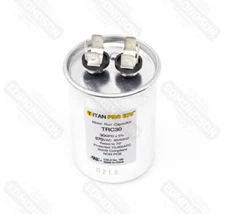 Packard TRC30 TITAN PRO Run Capacitor 30 MFD 370 Volt, Round