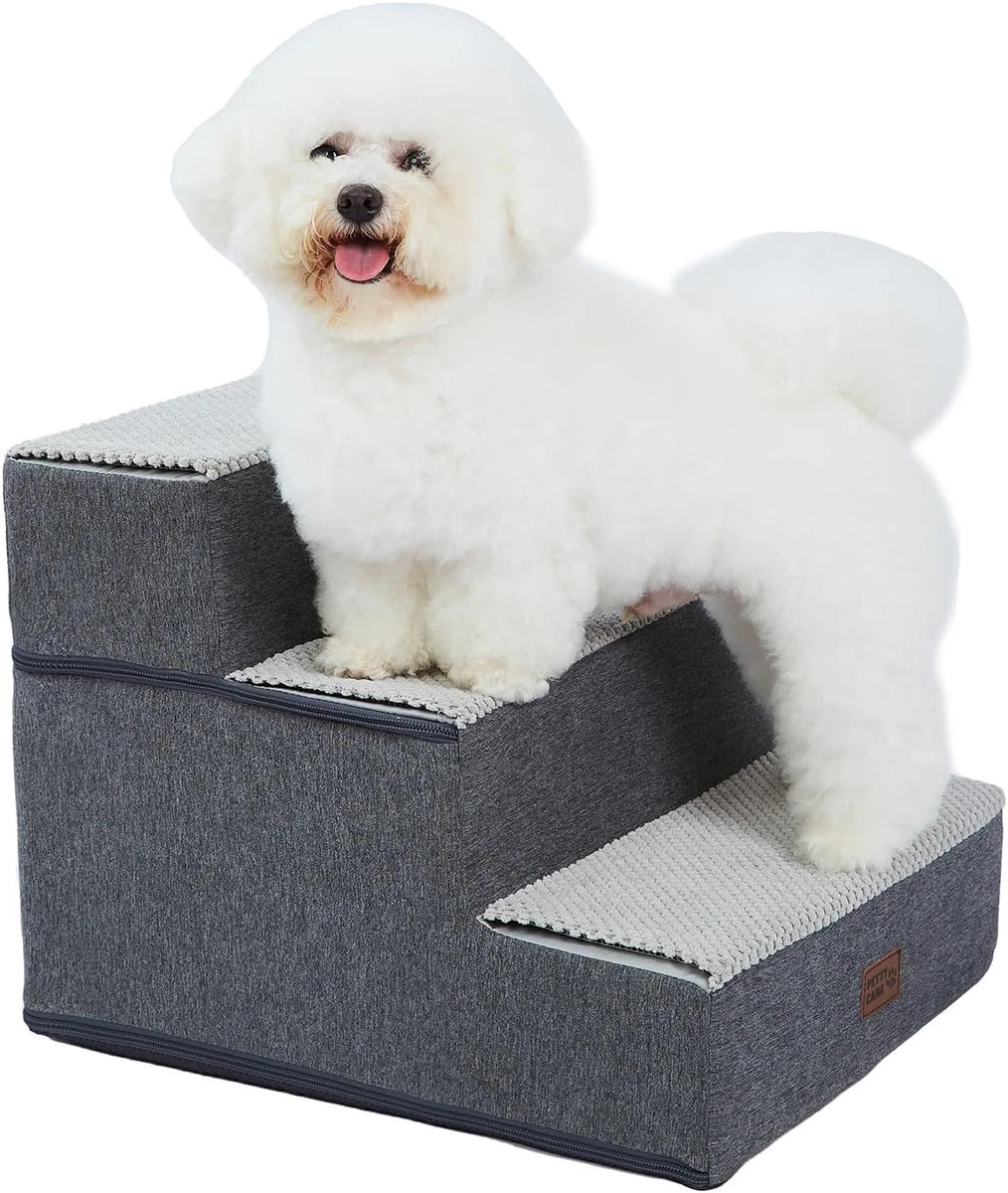 Grey top pet stairs