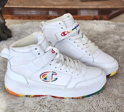 Champion Womens Nan'an High Top Shoes Size Rainbow J640