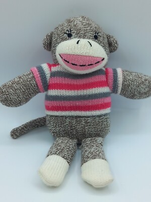 Original Sockenaffe Plüschtier Sock Monkey Plüsch Dan Dee Kuscheltier sehr gut