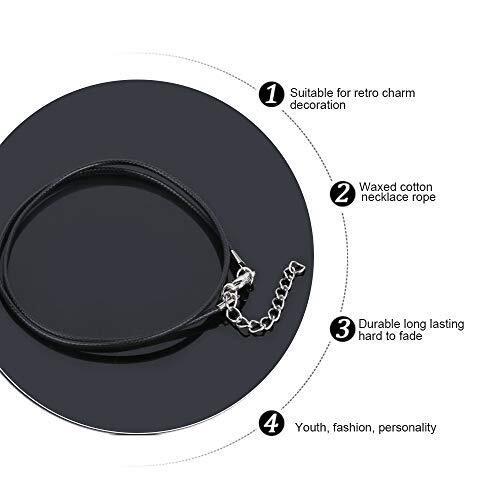 Necklace Cord, 100pcs 1.5mm Waxed Leather Bulk Necklace Cord Jewelry Necklace - Picture 5 of 7