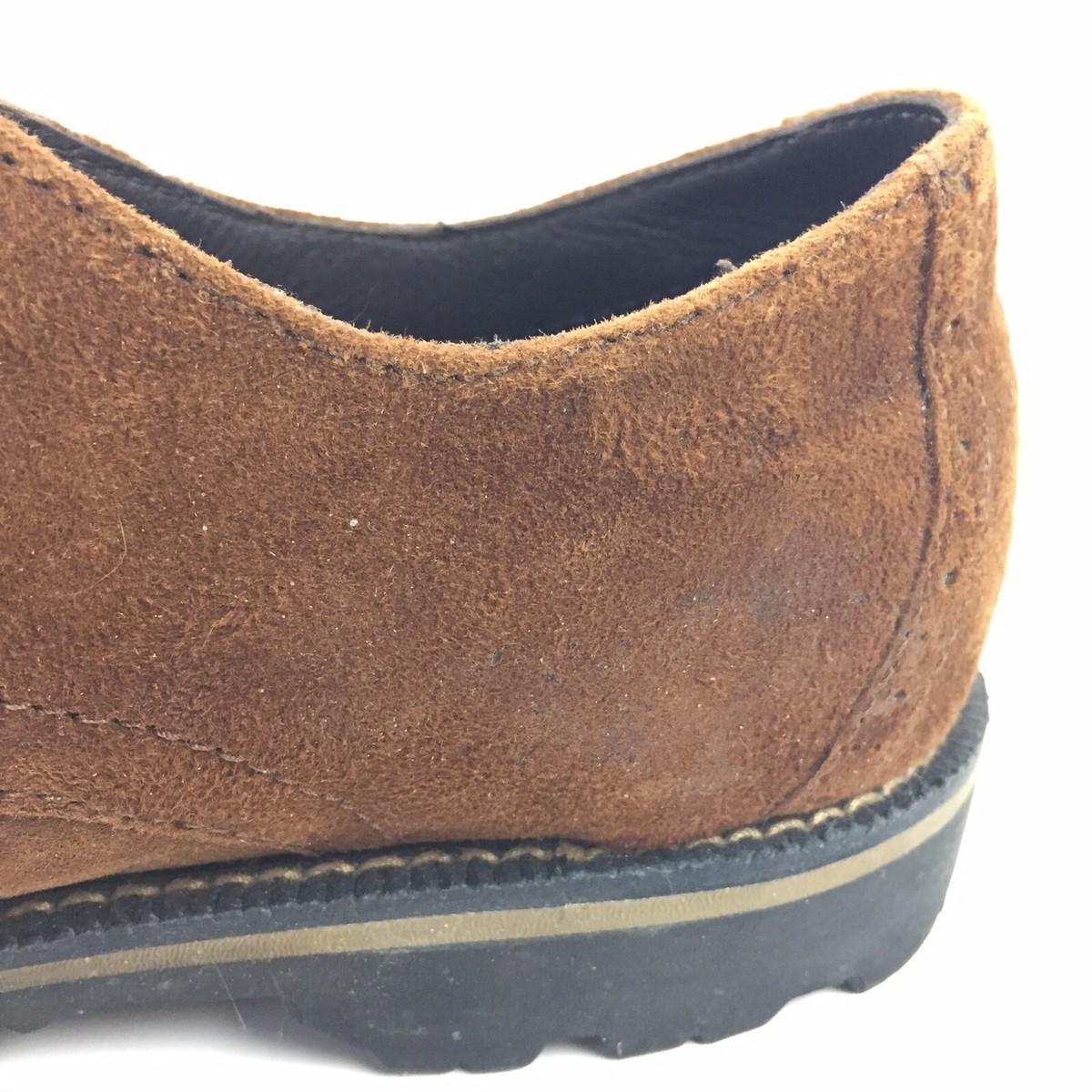 LL Bean Brown Suede Oxford Lace-Up Shoes - Men display picture 1