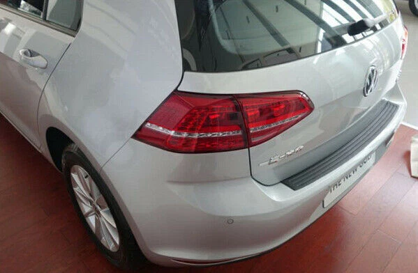 Protector de parachoques trasero de goma negro para automóvil protector de placa de alféizar de maletero almohadilla protectora contra arañazos Foto 4 de 4