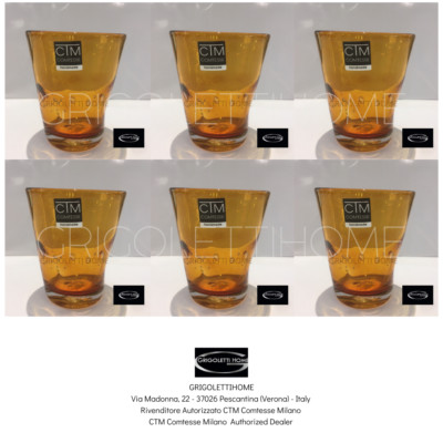 CTM Countess - Samoa Amber - 6 glasses of water h cm 10 - dealer