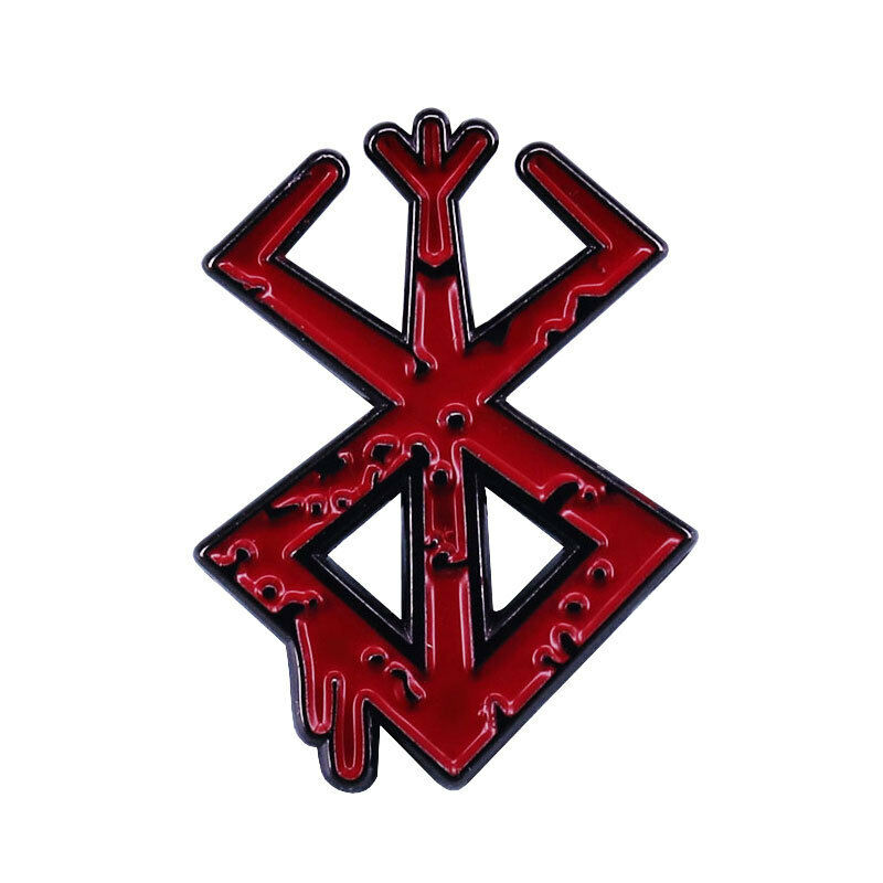 Berserk Behelit Guts Red Logo Brand of Sacrifice Enamel Lapel Badge ...