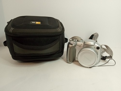 Canon PowerShot S2 IS 5MP Digital Camera 12x Zoom & Travel Case FOR PARTS/REPAIR