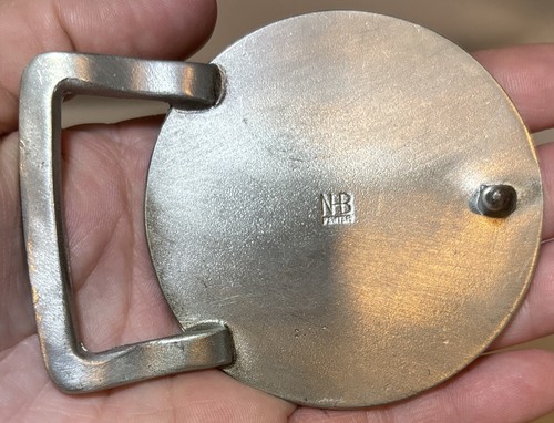 VTG Horse Western Country Belt Buckle Classic Animal Unbranded Pewter - Picture 3 of 5