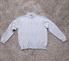 Polo Jeans Company Sweater with Zipper Adult XL Gray American Flag Logo