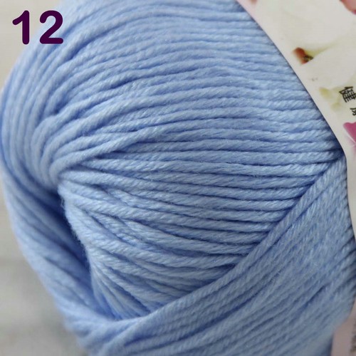 Luxurious 1Ballsx50g Cashmere Silk Wool Hand Knitting Wrap Shawl Crochet Yarn 12