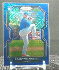 2021 Panini Prizm Baseball Brailyn Marquez Blue Mojo Prizm /199 Cubs