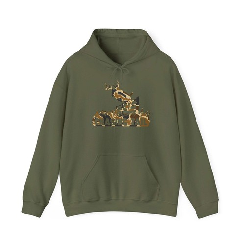 Duck Camo Chasing Tail Heavy Blend Hooded Sweatshirt - Picture 15 of 40