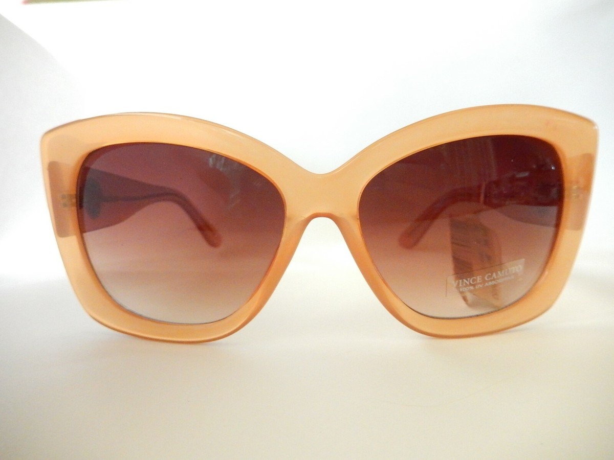 Vince Camuto Brown Sunglasses Vince Camuto VC1061 TS Round Sunglasses Brown Tortoise Frame  main image 3