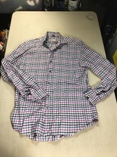 Culturata Tailored Italy Mens L 16.5/42 Shirt Cotton: Multi-Color Excellent Con