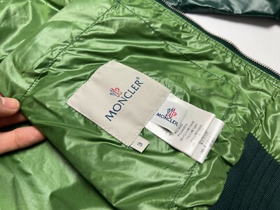 RARE Men's Vintage MONCLER Pomolos Green Windbreaker Bomber Jacket