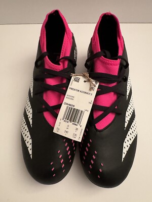 Adidas Predator Accuracy.3 FG J Soccer Black/Pink GW4609 Youth Size 5.5