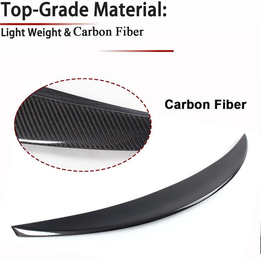 For Maserati Gran Turismo Coupe 2012-2014 REAL CARBON Rear Trunk Spoiler Wing