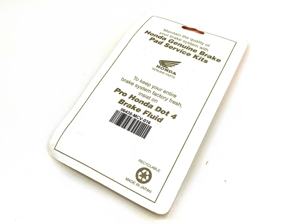 Juego de pastillas de freno traseras originales Honda modelos VTX1800 2002-2008 (ver lista) #G165 Foto 4 de 4