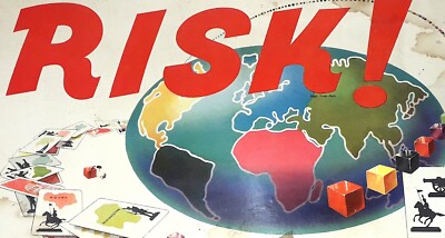RISIKO * ORIGINAL von John Waddington KOMPLETT - FAIR bis GUT - 70er Jahre SELTENER FUND