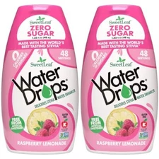 SweetLeaf Raspberry Lemonade Water Drops, Sugar-Free, 2 x 1.62 Fl Oz 