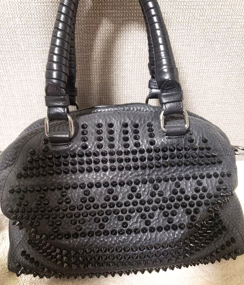 Christian Louboutin Boston Bag Handbag Panettone Spike Studs (Rare