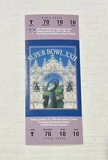 SUPER BOWL XXII REPLICA TICKET REDSKINS VS BRONCOS 1988