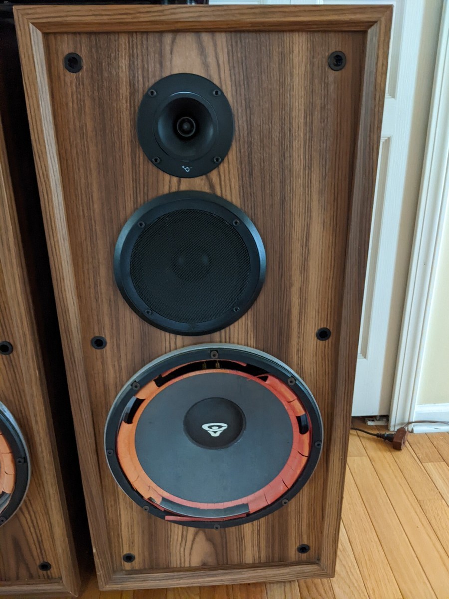 Pair Of Cerwin Vega DX-7 Speakers. 255 Watts, 4 Ohms. 34 Hz-20K Hz