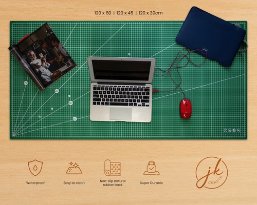 JKCraft A0/LA0/XLA0 Up to 2.4m 5Ply Self Healing Cutting Mat Improved/Normal PVC - Picture 15 of 35