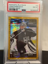 2016 O Pee Chee Platinum Seismic Gold Jonathan Quick /50 PSA 8